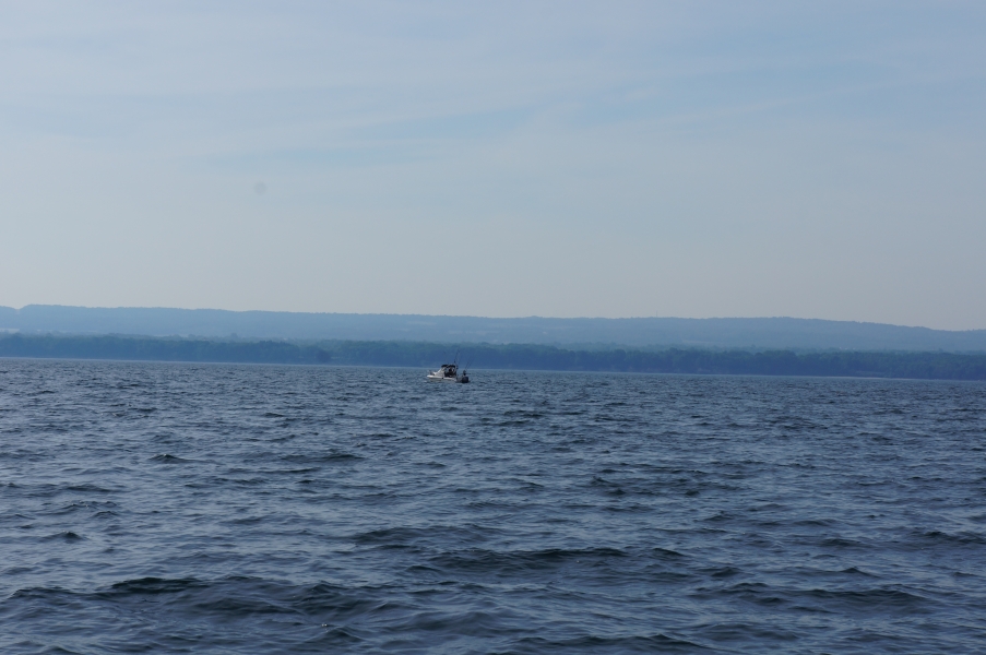 A fishing boat on the water